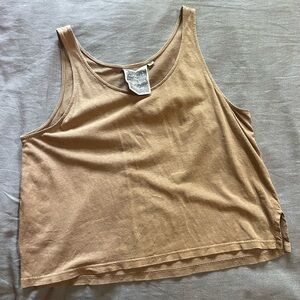 Jungmaven Casual Brown Tank Top